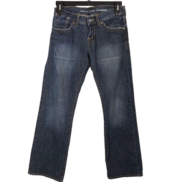 Guess Men's Coronada Butron Fly Bootcut Blue Jeans Size 29x30 - Picture 1 of 6